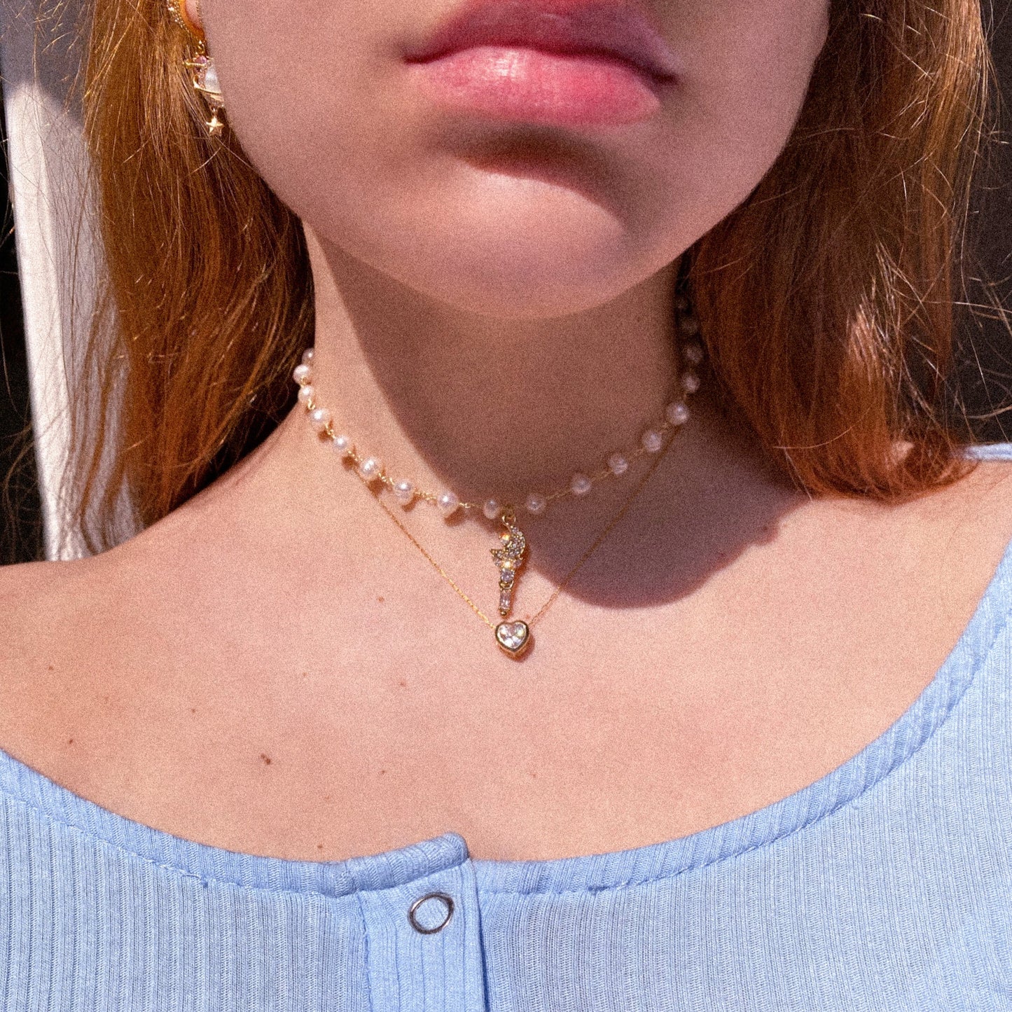 Moon Scepter Pearl Choker