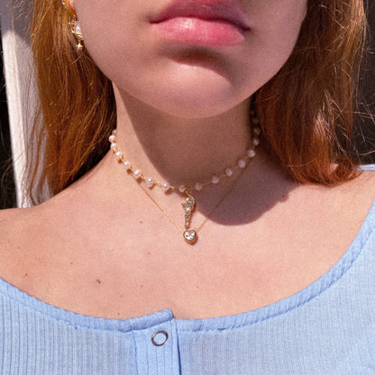 Moon Scepter Pearl Choker