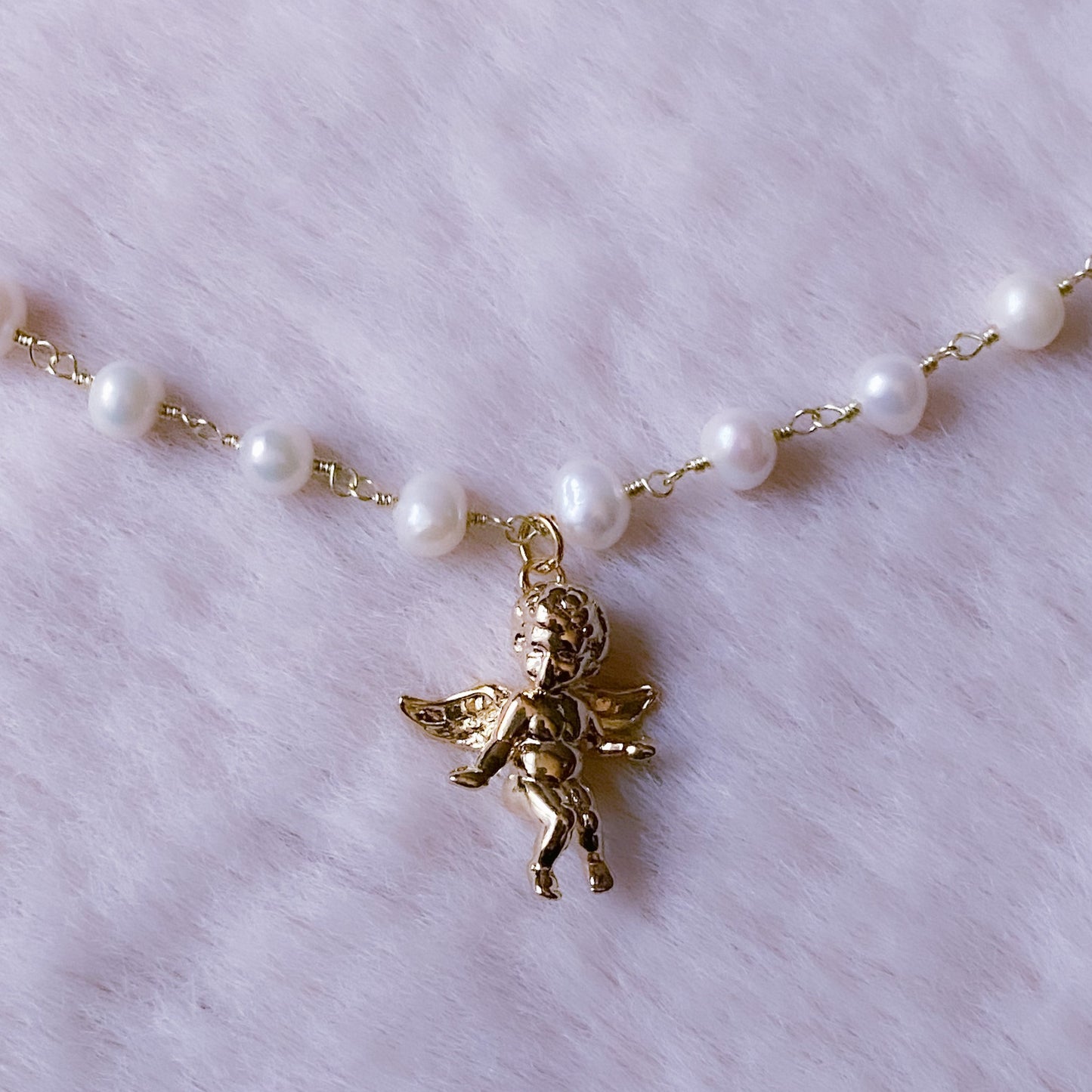 Cheeky Cherub Pearl Choker