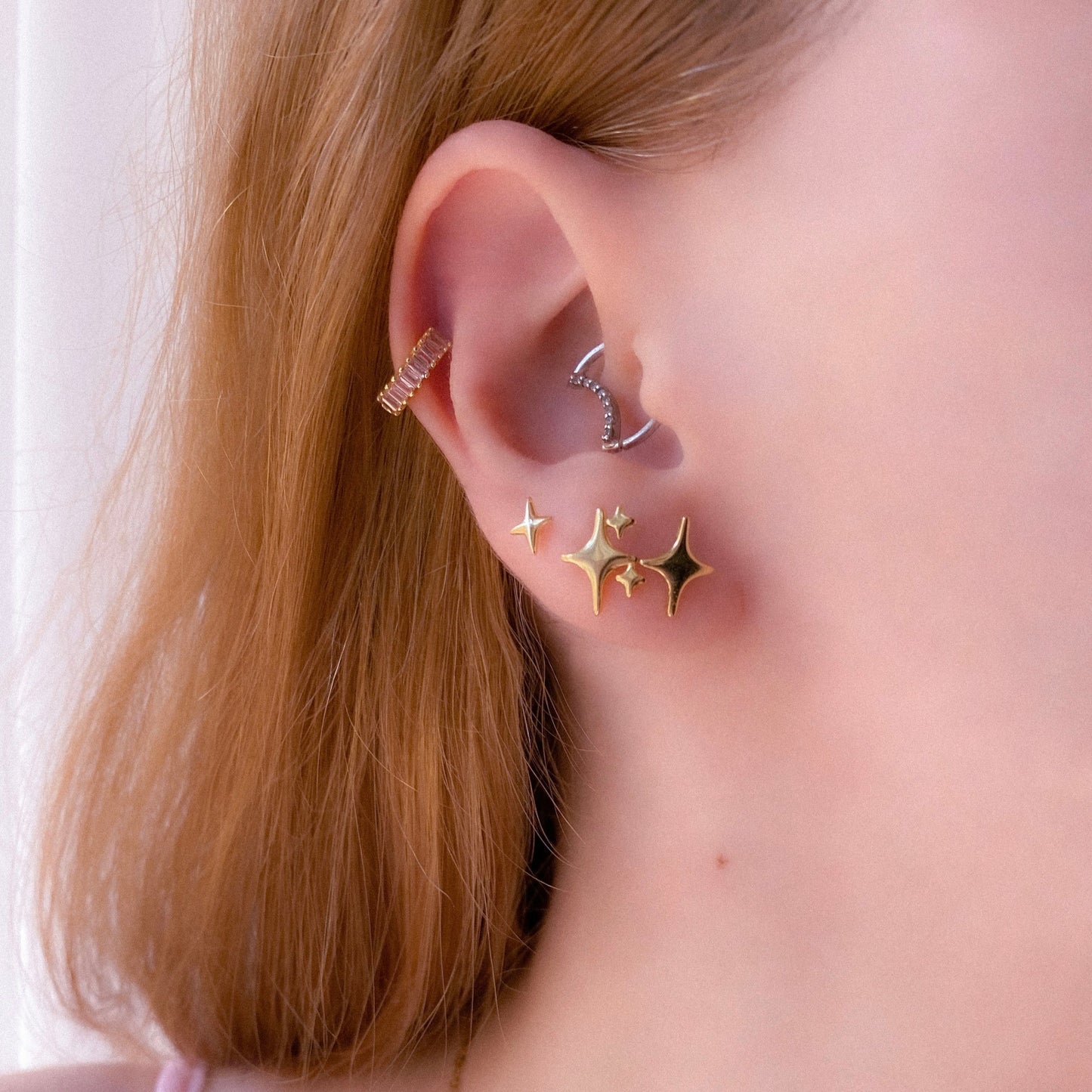 Multi Sparkle Stud Earring