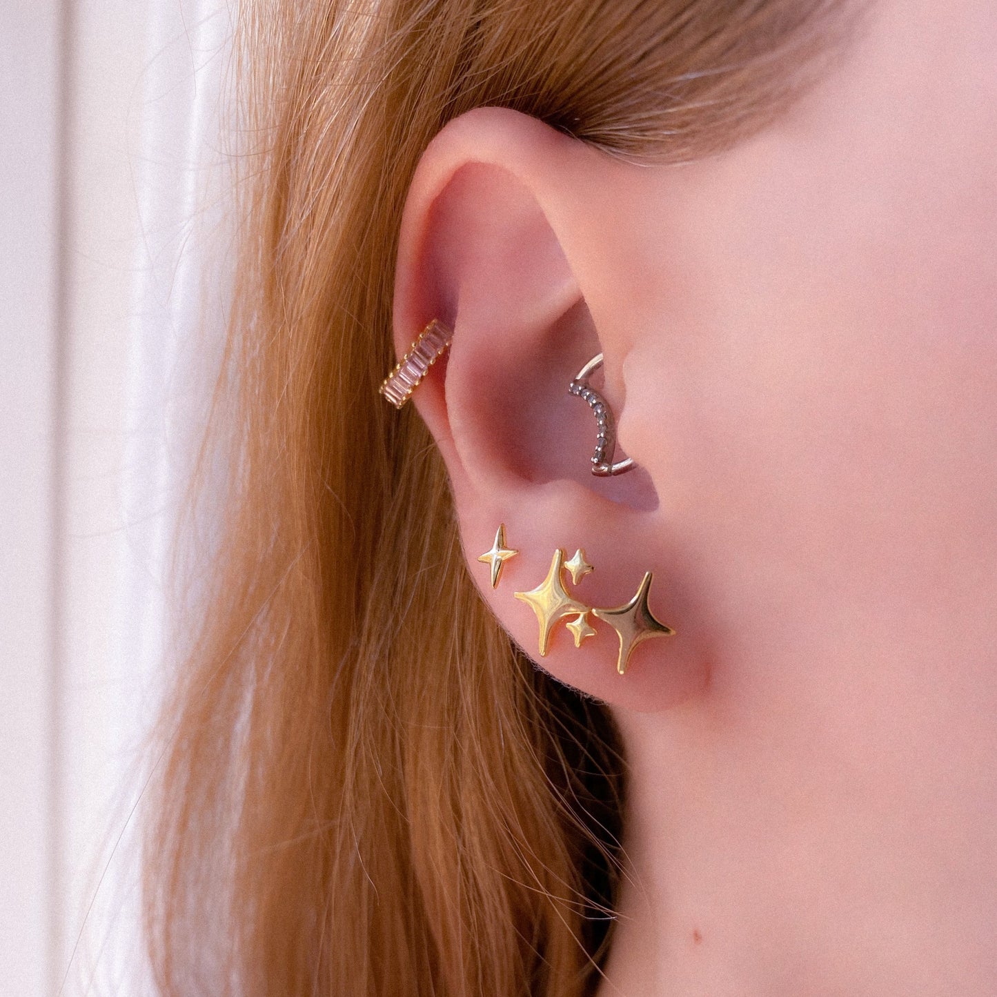 Multi Sparkle Stud Earring