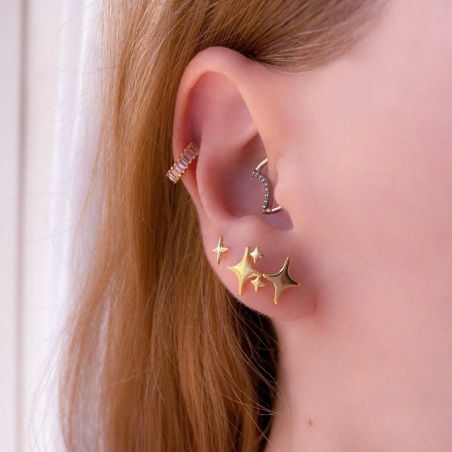 Mid Sparkle Stud Earring