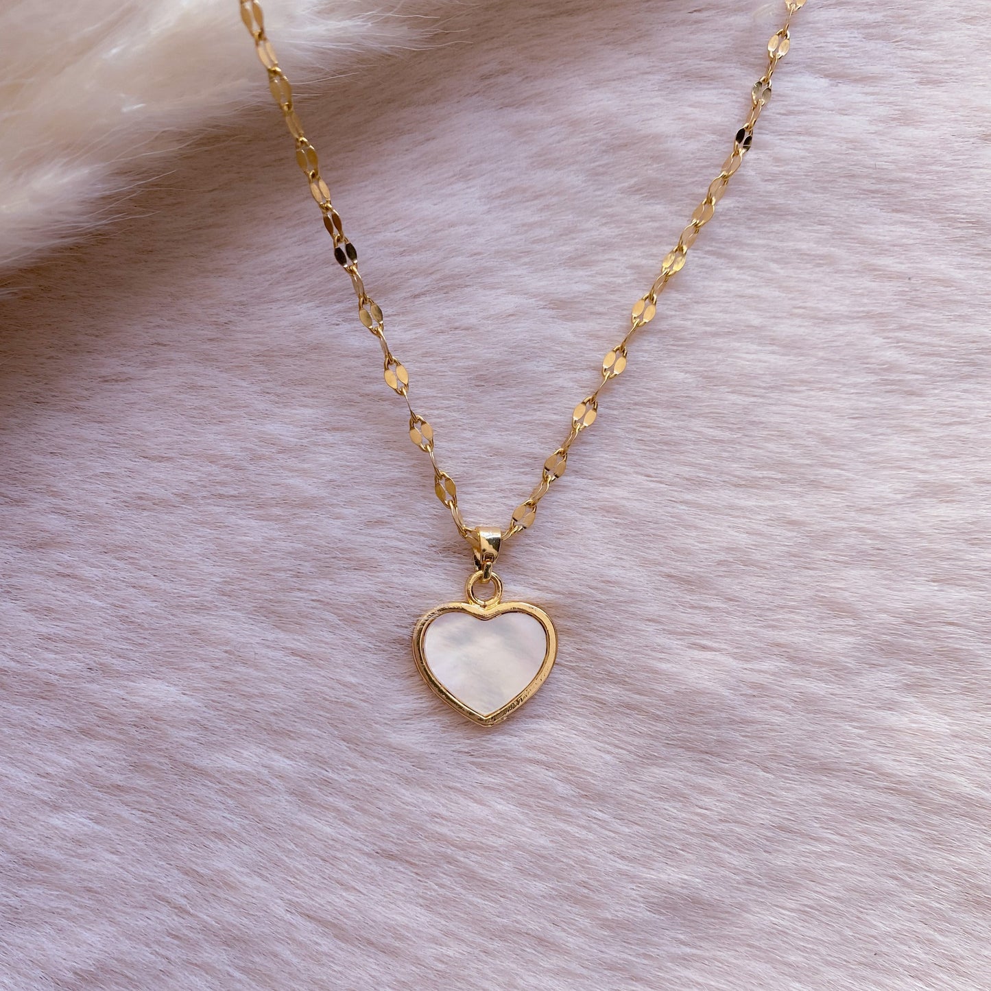 Double-Face Rose Heart Necklace