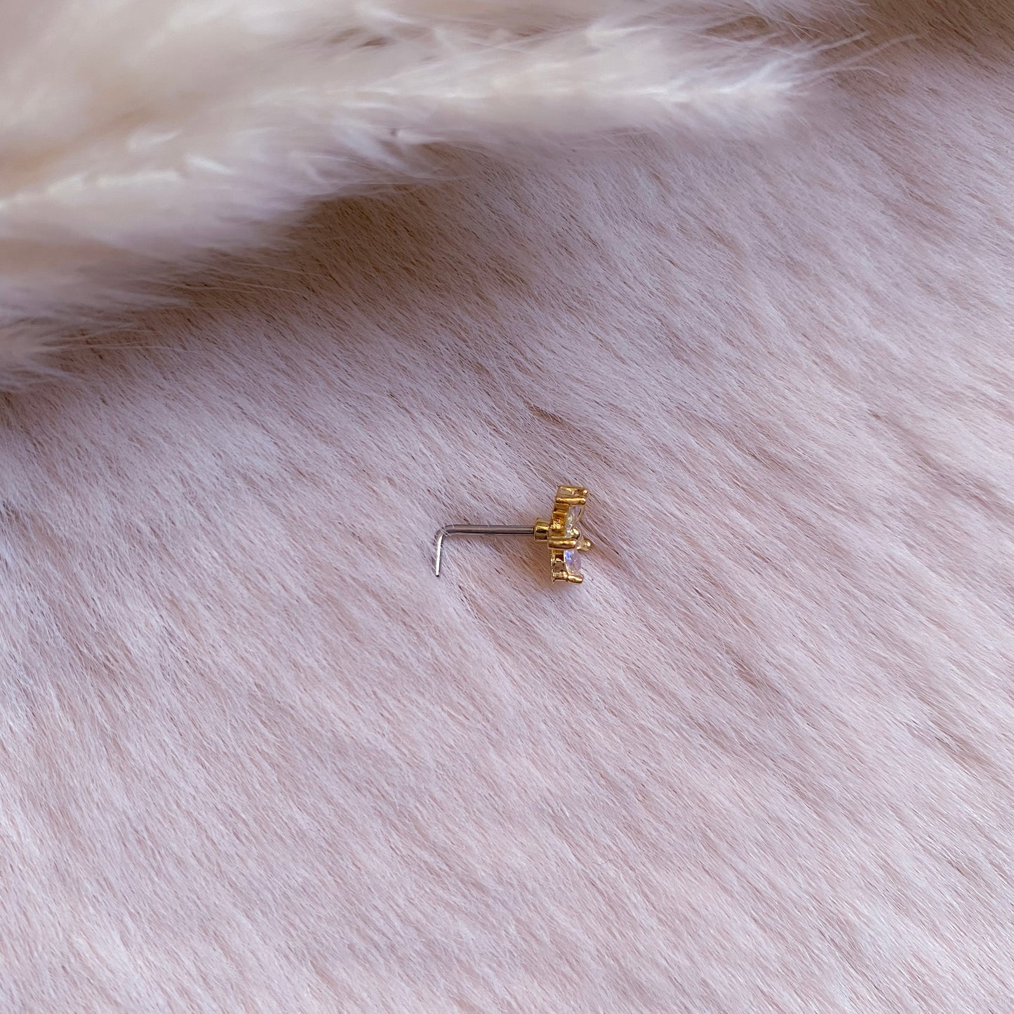 Tiny Flower Nose Piercing