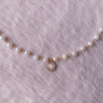 Moonlight Pearl Choker