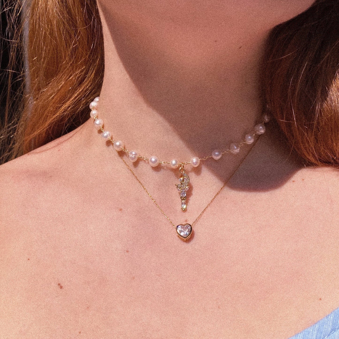 Moon Scepter Pearl Choker